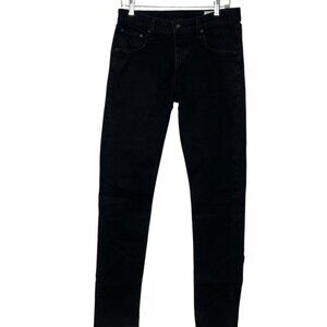 Rag & Bone Mens Fit 2 Slim Fit Button Fly Jeans Size 30 -Black Denim